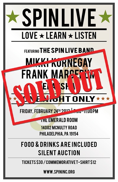 SPIN Live sold out poster